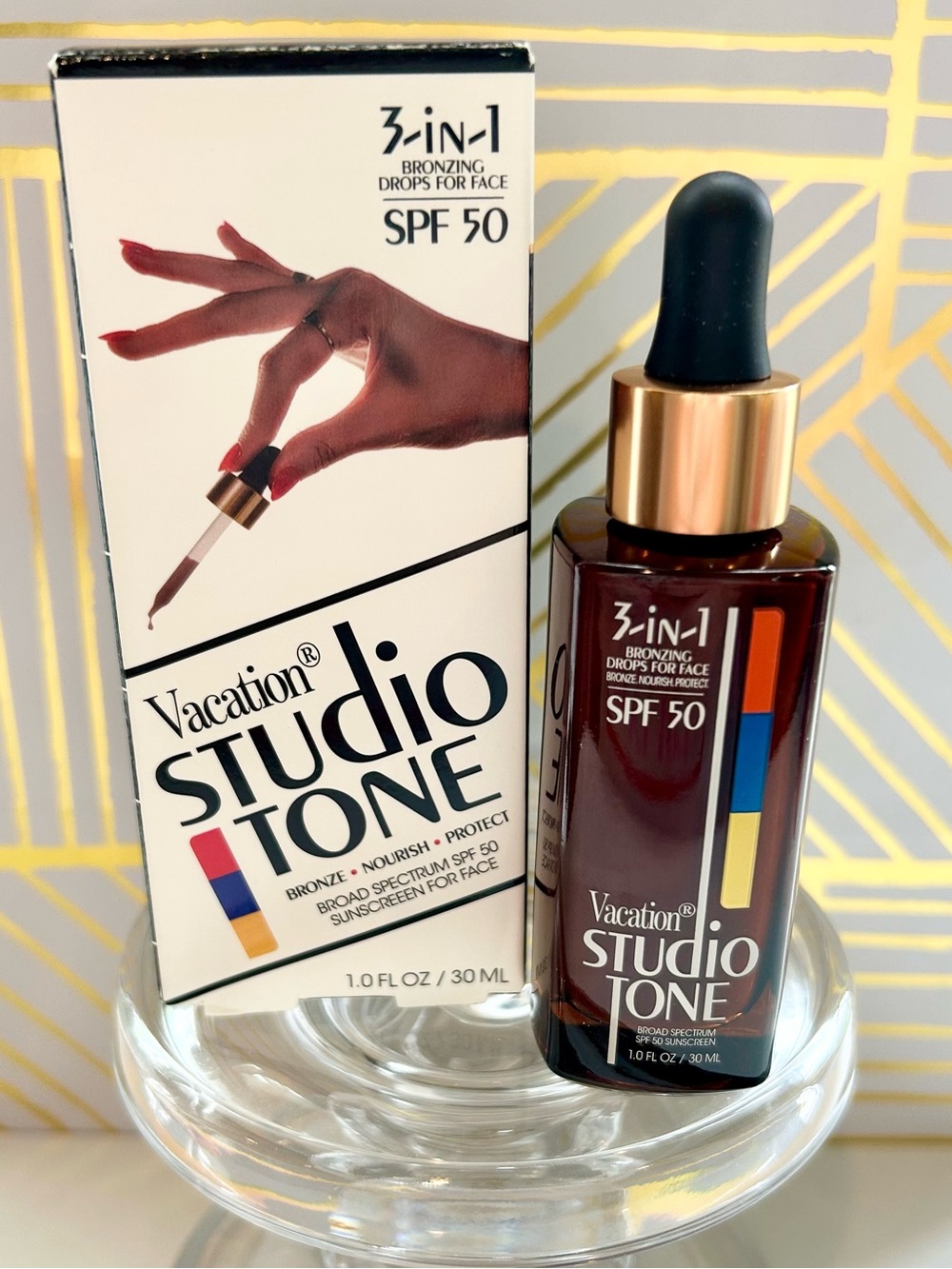 ☀️🤎 Vacation Studio Tone SPF 50 Bronzing Drops NIB 1oz Full Size 🤎☀️Exp 2028